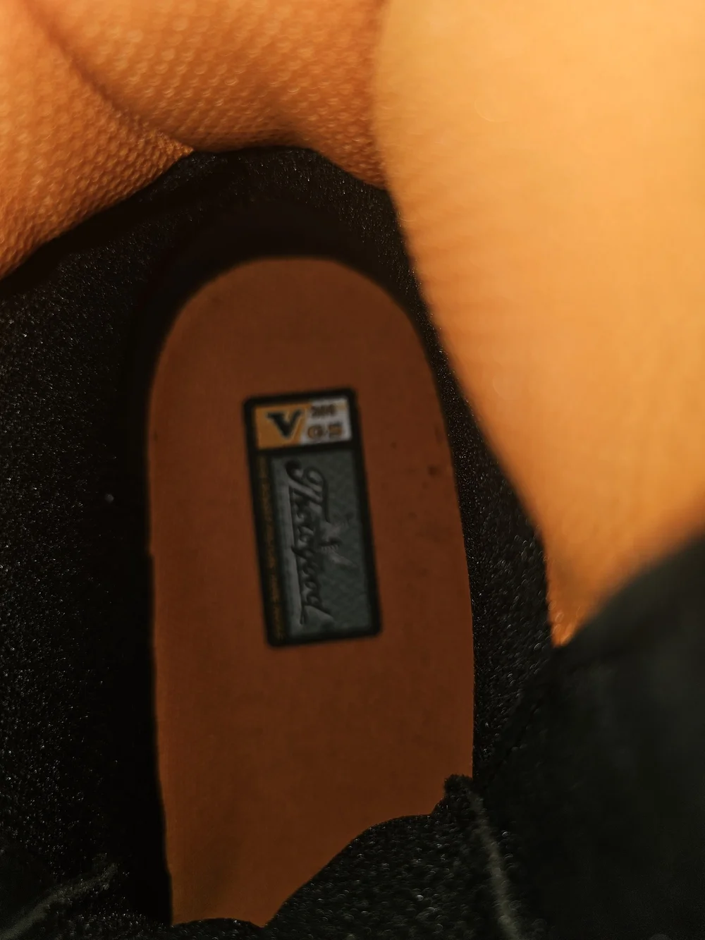 Throggood Black and Orange Safety Work Boots for Men